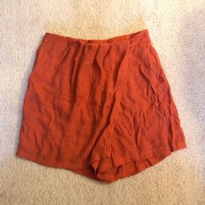 Burnt Orange Mini Skort